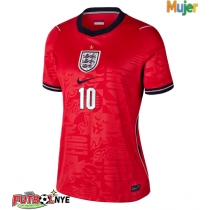 Camiseta Inglaterra Jude Bellingham #10 Visitante Equipación para mujer Mundial 2026 manga corta